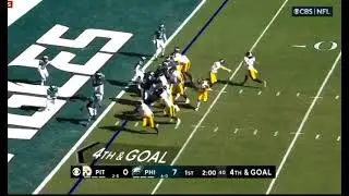 Chase Claypool throws a touchdown to Derek Watt
