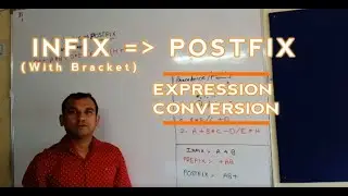 Convert infix expression into Postfix expression - Example2