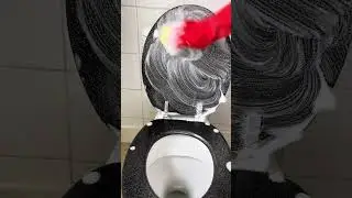 Proper send off for this Scrub Mommy   Satisfying toilet scrub 🤍🫧
