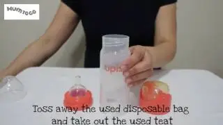 UPIS Disposable Baby Feeding Bottle - after feed