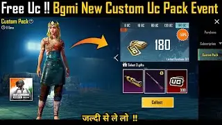 Free UC in Bgmi | Bgmi New Uc Event | Bgmi Uc Custom Pack Event