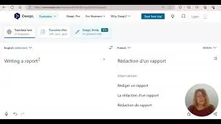 Deepl writing a report