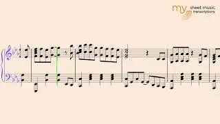 Wo Xiang Xin - Piano sheet music transcription
