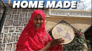 Weaving TRADITIONAL basket crafts with my Mom and Grandma in HARGEISA SOMALILAND 2024