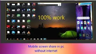 mobile live screen share in pc without internet connection | mobile live screen share in pc