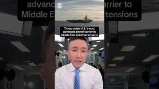 Trump orders most advanced U.S. aircraft carrier to Middle East amid Iran tensions #shorts