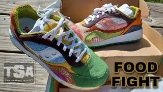 Saucony food fight shadow 6000 sneaker is EPIC! Detailed look