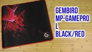 Распаковка Gembird MP-GAMEPRO L Black/Red