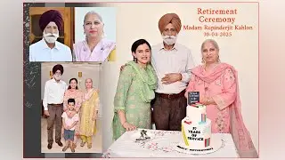 Retirement Party Madam Rupinder Kahlon
