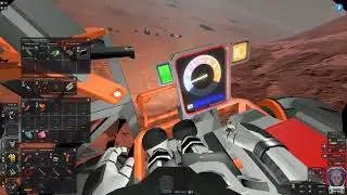 Mars new terrain run through. Using the rover. Collecting outpost ingots.