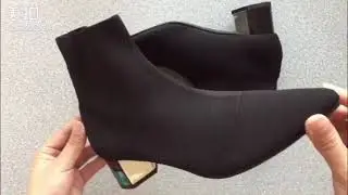 Aliexpress Ayakk.ten Ayak Bileği Çizmelerde 2019 Moda Yeni Bayan Ayak Bileği Çorap Çizmeler Rahat Yü