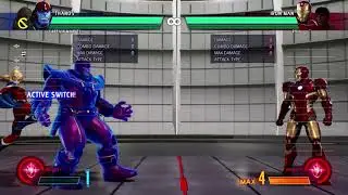 MVCI Captain Marvel Thanos Meter Build Mixup 7.2k Damage (Simple BnB)
