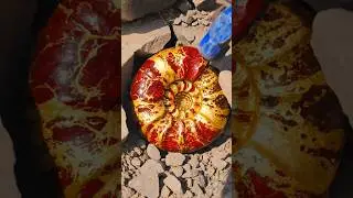 Bay Diamond Hunter Found Ammonite Gold Carved Fossil 💎 | Rock Crack Reveal