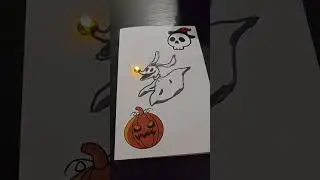 Halloween card made by my son
