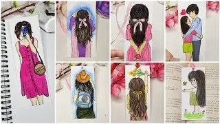 15 Amazing 😍 Bookmark Painting 🎨ideas/Paper Bookmarks/Creative Sasmita Arts #art #painting #89