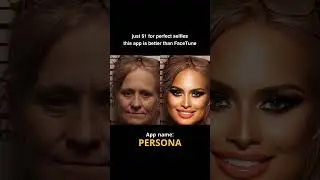 Persona app - Better than FaceApp! #videoeditor #makeup #selfie #organicbeauty