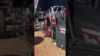 Bill Rose & Tanner Holmes Pre-Race Prep in the Pits World of Outlaws Sprint Cars The Dirt Track