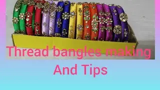 How to wrap thread bangles 🌺🌹
