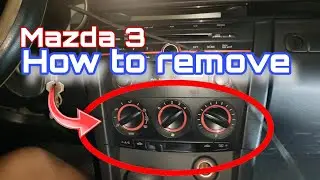 Mazda 3 How to Remove CLIMATE CONTROL
