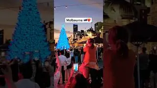 Melbourne Australia 🇦🇺 Christmas Tree Lighting 2024 #walkthrough #melbourne  #christmas