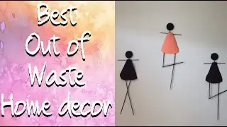 BEST OUT OF WASTE HOME DECOR | DIY DANCING FIGURES FROM BROOMSTICKS