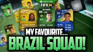 MY FAVOURITE...BRAZIL SQUAD! FIFA 14 ULTIMATE TEAM BEST PLAYERS!