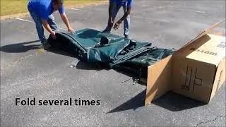 Folding and storing your Meyco pool cover