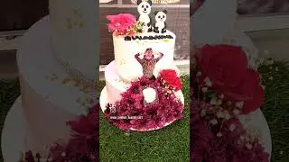 Star Angel Theme Cake #cakedecorating #cake #birthdaycake #viralvideos #video