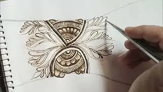 Doha mehndi design//step by step//Full tutorial