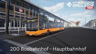 Round & Round | 200 Busbahnhof - Hauptfriedhof | Man Lion A26 | City Transport Simulator 