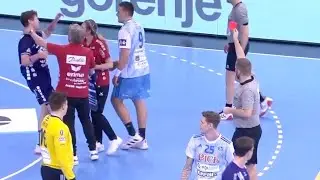 Brutal Tackle for G&oslash;ran S&oslash;gard Johannessen | SG Flensburg-Handewitt vs Pick Szeged | 30.3.2022
