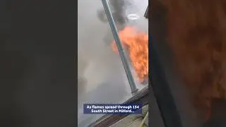 Fire rips through apartment building in Milford, New Hampshire