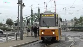 Trains and Trolleys of Budapest, Hungary 2015 (All transportation)