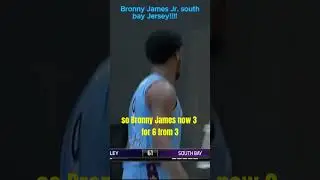 Bronny James Jr. Drops Smooth Step-Back 3 in G League Action! 🔥🎯