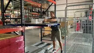 Rack Mounted Roll Out Pallet Shelf (AKA Beam Mounted Roll Out Pallet Shelf)