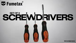 🔧 Fumetax Set of 3 Screwdrivers with 13 Bits
