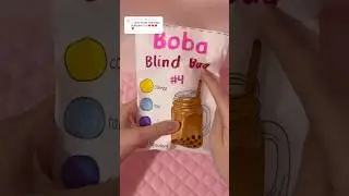 boba blind bag 4! 🧋 #diy #blindbag #papercraft #craft #asmr #papersquishy #boba #unboxing #kawaii