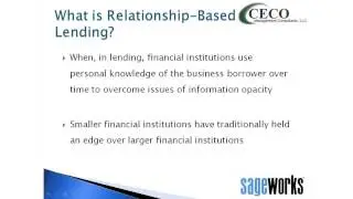 What is relationship based banking and lending?
