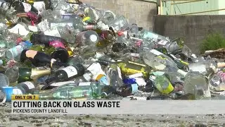 Pickens County Landfill new equipment to reduce glass waste