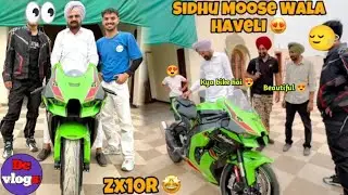 Zx10r Lekar Phunche Sidhu Moose 😱 wala Bhai ki Havel... #vlog @RajaDc77