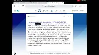 English Mike talks about my new channel updates on naturalreaders.com