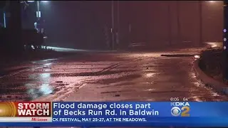 Flood Damage Closes Part Of Becks Run Road