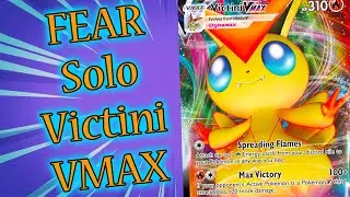 Solo Victini VMAX Deck Leads to Victory! (Fusion Strike PTCGO)