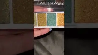 Swatches of the Wet n Wild Color Icon My Lucky Charm Palette #swatches #makeup #wetnwild
