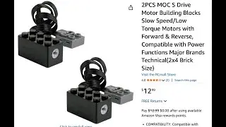 Tested: 2x4 Brick Motor Compatible w/ Lego Power Functions - Speed Testing w/ Train Regulator