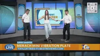Taylor Tries It: Merach Mini Vibration Plate, Learn The Health Benefits of this Compact Fitness Devi