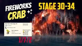 Boom Beach Firework Crab Stage 30-34 40/40 Attacks