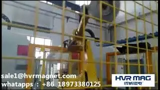 robot magnetic gripper for steel handling automation