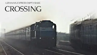 Uzhavan express empty rake crosses TPJ-KIK passenger at MPS