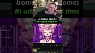 xQc reacts to Ironmouse BREAK Twitch Sub Record 😱 #xqc #ironmouse